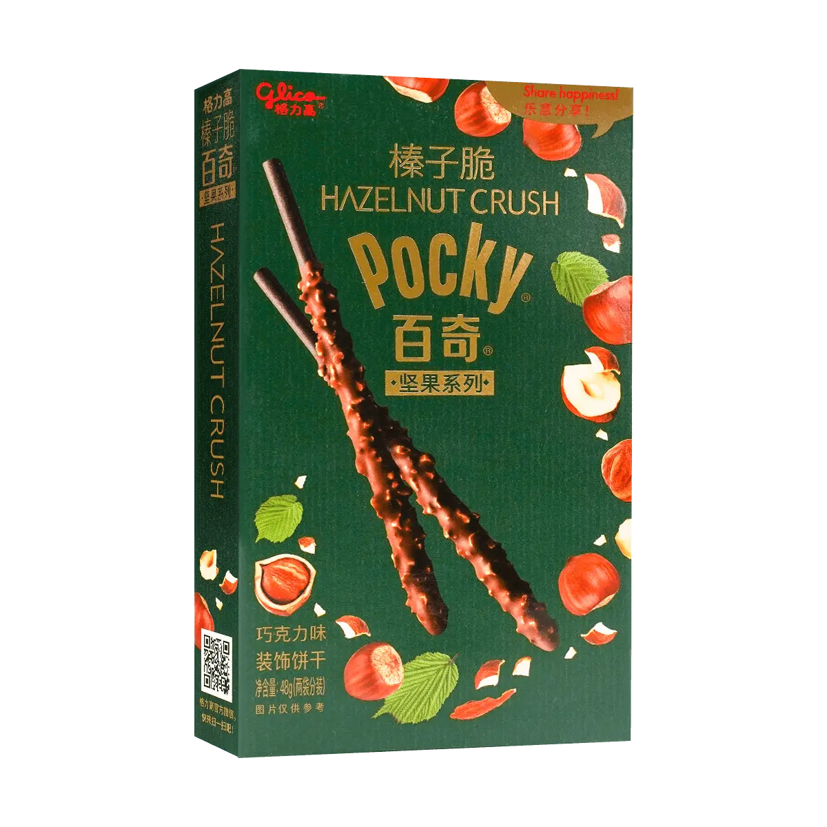 Glico Pocky Chocolate Hazelnut Cream Coated Biscuit Sticks 48g - Mainland China Version