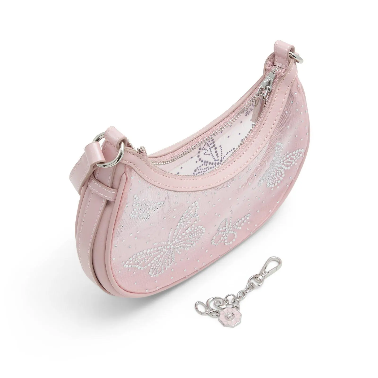 Wicked x ALDO Pinkperfection Pink Mesh Shoulder Bag with Butterfly