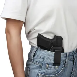 Premium Leather IWB Concealed Carry Holster - Ambidextrous Design, Slim Profile,Heavy-Duty Metal Clip,  Heavy Duty Clip