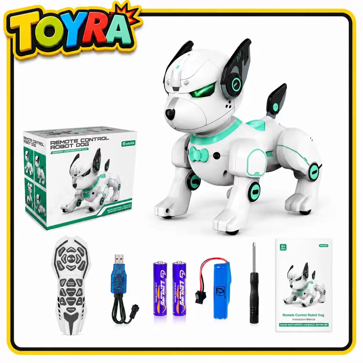 Intelligent Robot Dog Remote Control Toy, Interactive Pet Dog with Programmable Singing and Dancing Stunts, Birthday Holiday Gift