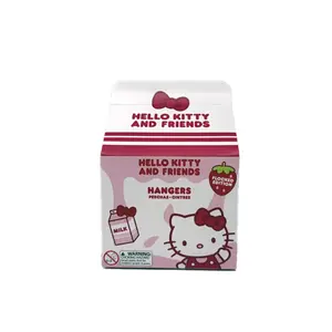 Hello Kitty Strawberry Milk Flocked Keychain Blind Box
