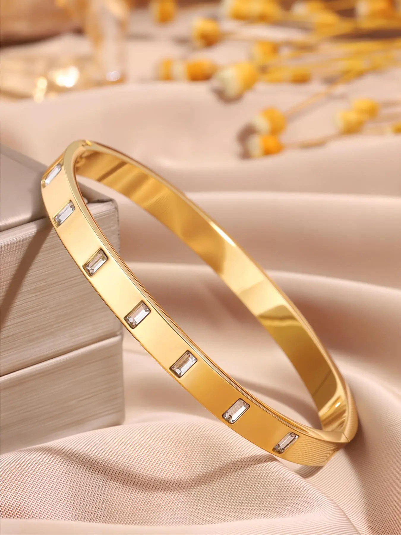 Elegant Fashion Promise Ring Bracelet, Stainless Steel Jewelry for Party, Daily Clothing Decor, Trendy All-match & Exquisite Jewelry for Birthday Gift