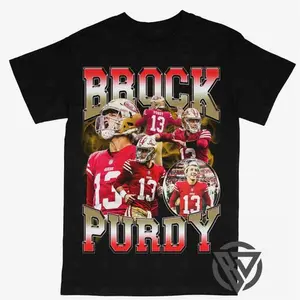 Brock Purdy T-shirt For Men Women, For Fans Unisex Casual Streetswear Top