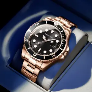 【Dual-Time Men's Watch】Stainless Steel & Ceramic Bezel, with Luminous & Calendar. Perfect for Business and Daily. Ideal Gift for Valentine‘s Day, Anniversary & Birthday. #menswatch #luxurywatch #valentinegift glow  watch