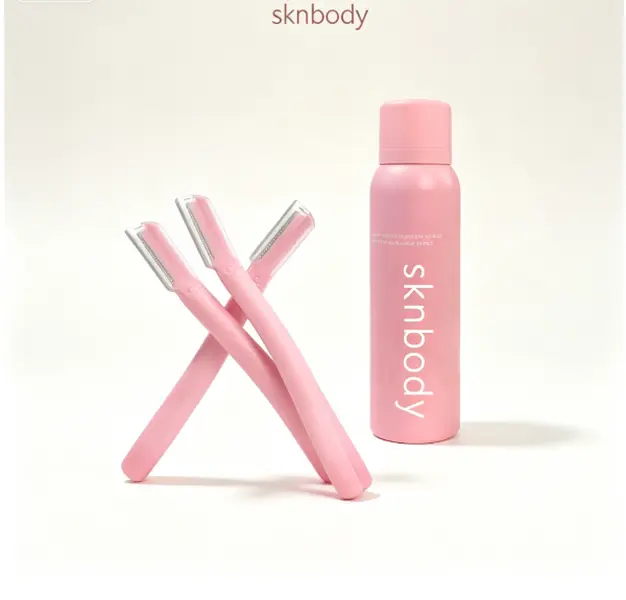 SKNBODY Hair Identifier Spray for Face Shaving and Dermaplaning Tool with Razors, Upgraded Dermaplaning Spray for Women Facial Hair Removal, Gentle on All Skin Types