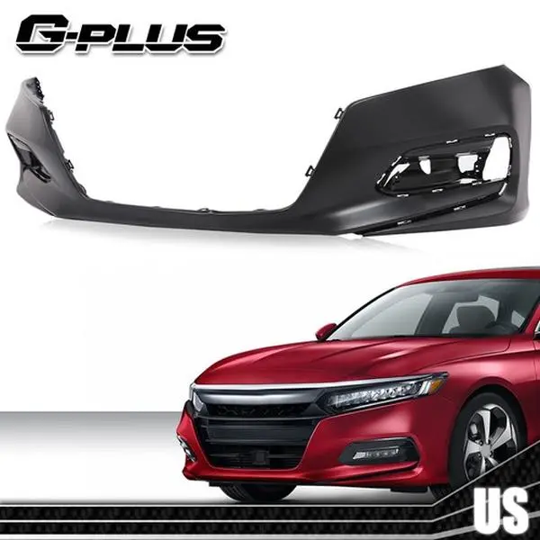Fit For 2018-2020 Honda Accord Sedan W/O Sensor New Front Bumper Cover