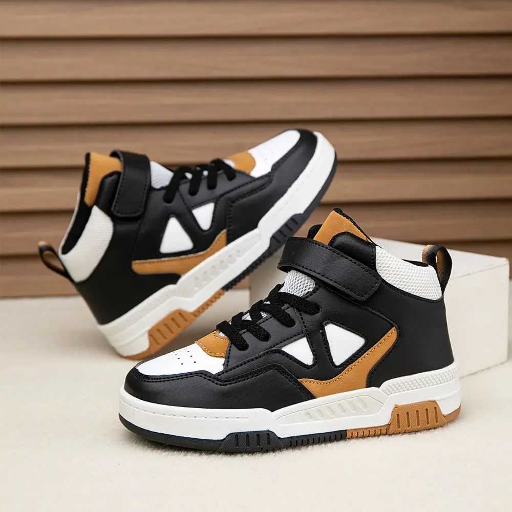 Big Kids' Sneakers for Boys & Girls, Casual Colorblock Mesh Athletic Shoes, Comfortable Soft-Soled Sports Footwear, Big‑Kid Size Fit