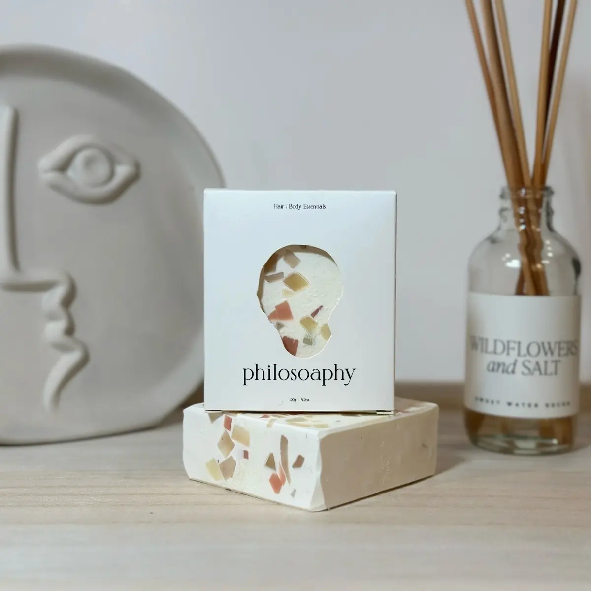 Philosophy • Terrazzo Soap Bar • Natural Skin Cleanser • Skin Tone Bright/Resilient - Perfect for Sensitive Skin