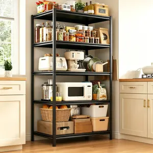 Metal Storage Rack - 5-Tier Heavy-Duty Garage Storage Rack, Steel Multi-Purpose Shelving Unit, Ideal for Kitchens and Pantries, 31.5“ W x 14” D x 59" H, Freestanding Shelving Unit