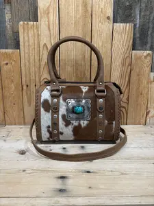 Cowhide Concho MEDIUM Speedy Crossbody!
