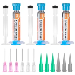 3 count Sn42/Bi58 20g 138? Lead Free Solder Paste Sn42% Bi58% No Clean Low Temp Solders Pastes for Electronics Flux for SMD/BGA/SMT/IC/LED/PCB Repair
