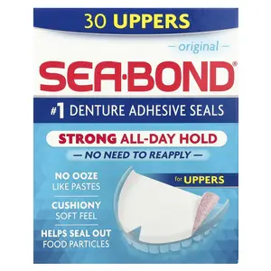 SeaBond Denture Adhesive Seals, Original, 30 Uppers