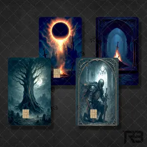 Dark Fantasy Soul Game Sticker Cover for Debit Card or Credit Card