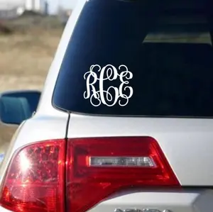 Monogram Car Decal, Car Decals for Women, Vinyl Decal, Monogram Sticker