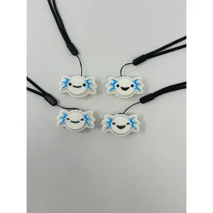 Adorable Axolotl Single Clicker Keychain