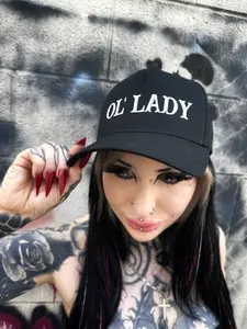 OL LADY RETRO BLACK HAT