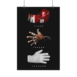 Sports Legends   Art, Tyson Jordan Jackson Icon Poster Print, GOAT Motivational  Decor for Man Cave, Office, Gym Room, Premium  Artwork for Sports Fans