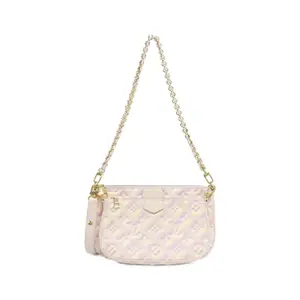 Pre-owned Louis Vuitton Calfskin Shoulder Bags Multi Pochette Accessoires Monogram Empreinte Shoulder Bag