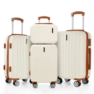 UUH Luggage set - 4pcs/6pcs/7pcs/8pcs/9pcs, Family Set with TSA Locks Durable Travel Free Suitcase