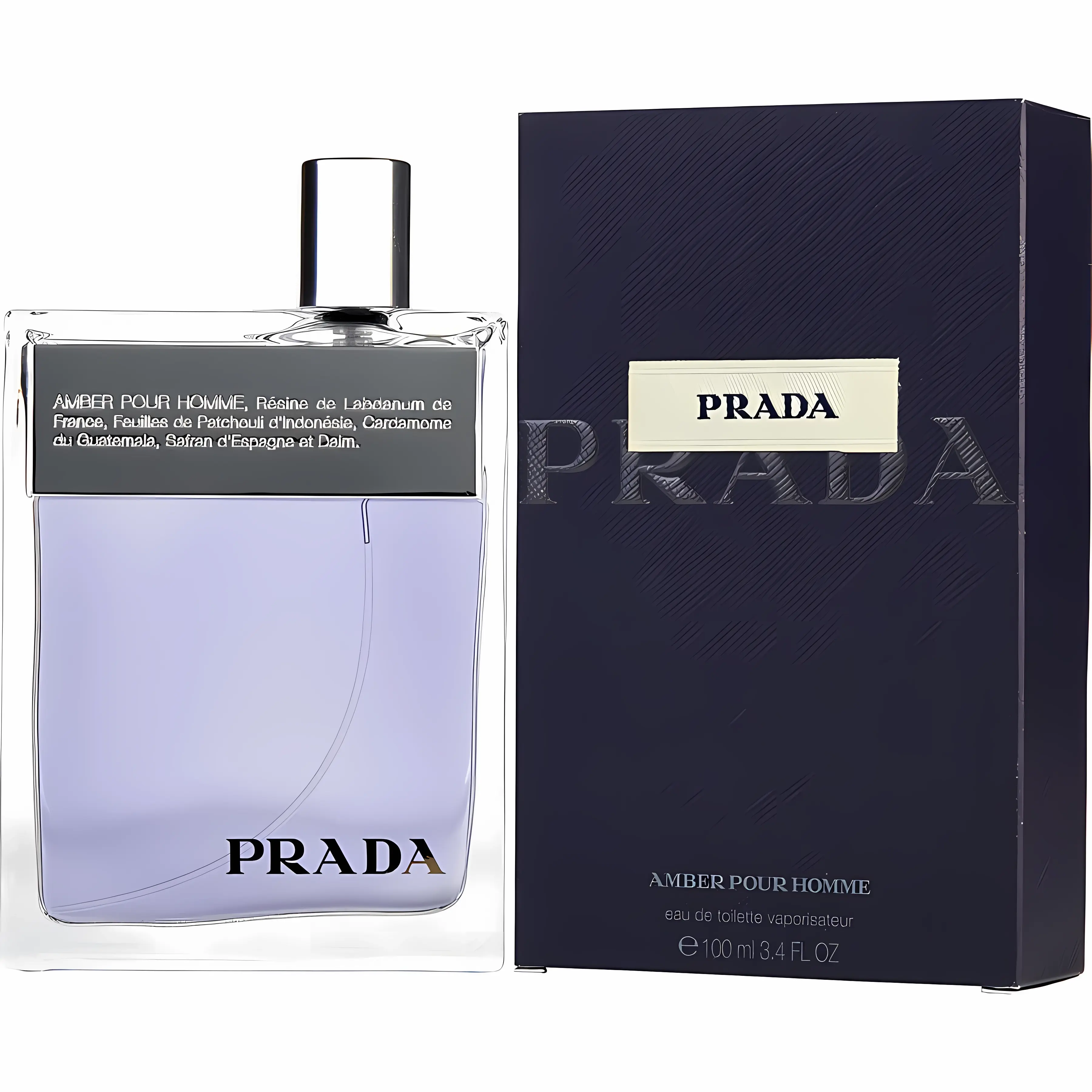 Prada Men's 3.4 Ounce Amber Pour Homme Eau De Toilette
