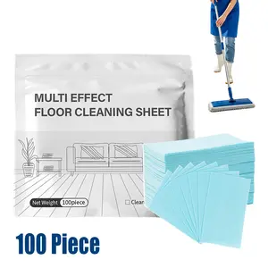 100 Pack Floor Cleaning Tablets Multi-Surface Concentrated Mild Scent Cleaner & Polish for Hardwood Laminate Tile & RV Walls Antibacterial Deodorization Maintenance