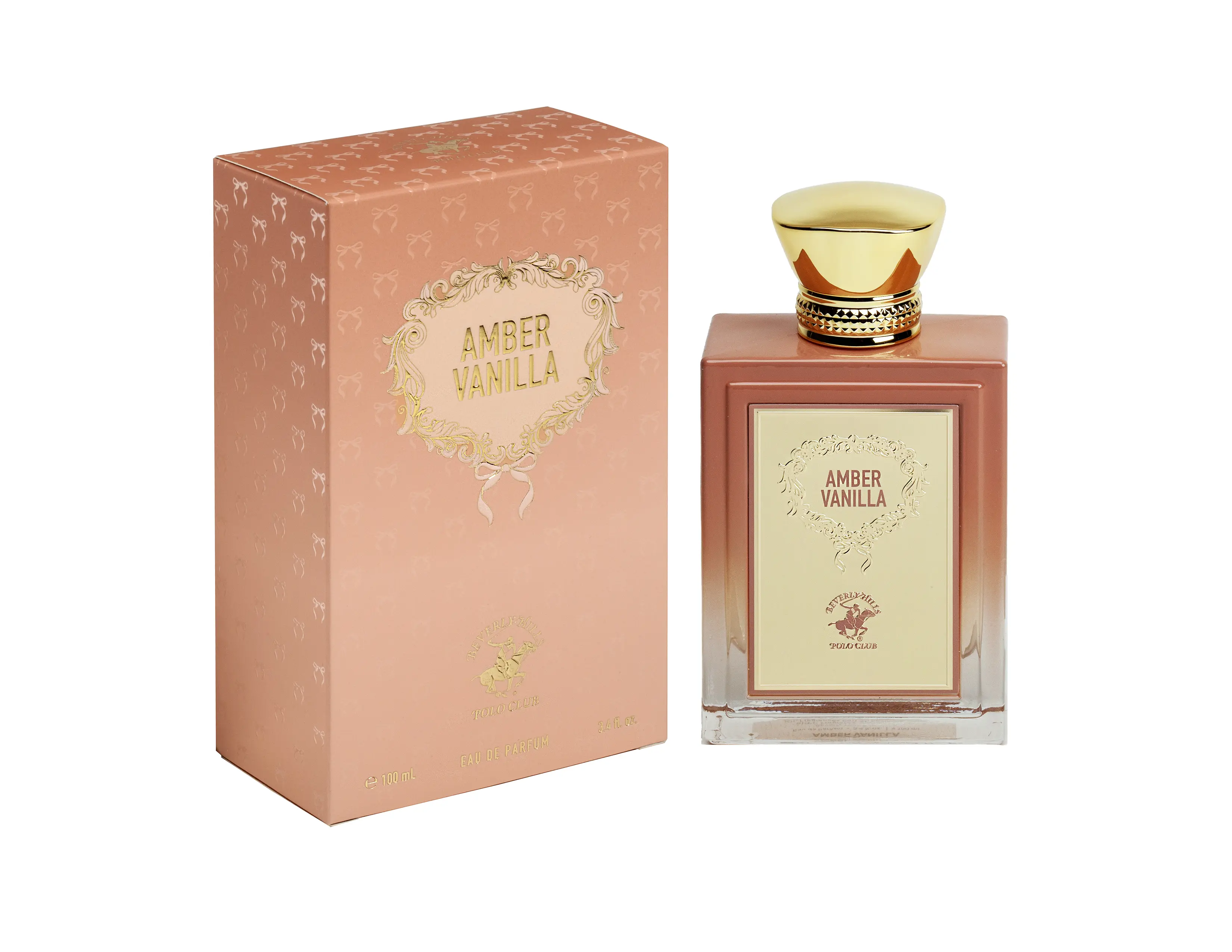Beverly Hills Polo Club | Amber Vanilla Gourmand 3.4oz / 100ml Eau de Parfum Spray for Women – Sweet & Warm Gourmand Fragrance with Amber & Vanilla Notes – Long-Lasting All-Day Scent | Ideal for Everyday Wear, Date Nights, or Special Occasions