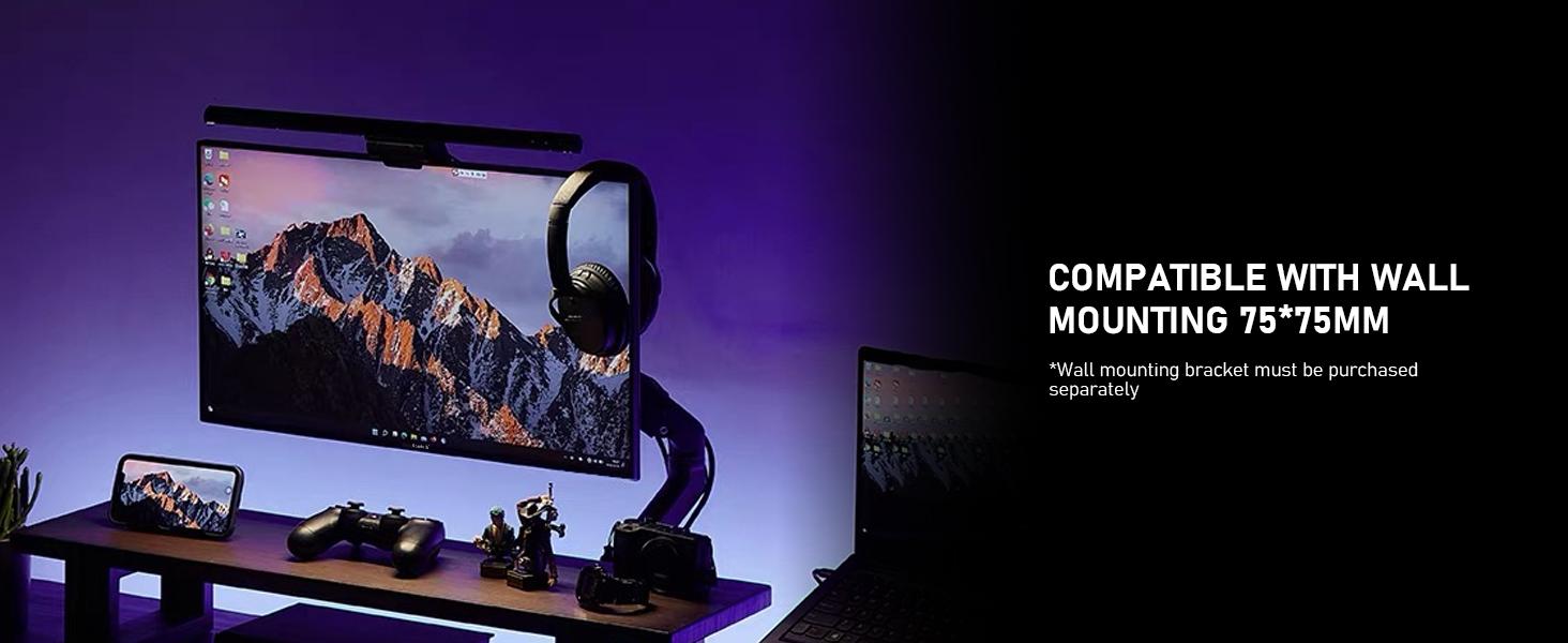 24.5 Inch PC 300/200Hz Gaming Monitor, FHD 1080p Screen,Adaptive Sync,1ms Without Bezel, 98% sRGB, 178 ° Angle View, HDMI、DisplayPort, Compatible with Wall mounting 75 * 75MM - Black,back to school,back to school haul