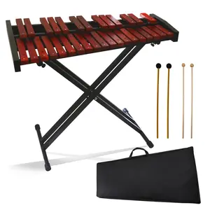 Marimba, 32 Key Wooden Adult Xylophone with Mallets and Adjustable Stand Professional Marimba for Beginners and Students Professional
