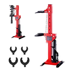 Heavy Duty Strut Spring Compressor Tool With 4.5 Ton (9920 Lbs) Hydraulic Jack Capacity, 1 Ton Rated Compression Force, Auto Coil Spring Removal, Automotive Suspension Repair, Safe Quick-Release Design