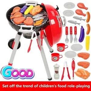 Teen Grill Toy Set - 5 in 1 Assemble your own adventure, durable ABS that includes food and cooking tools to stimulate creativity and imagination, perfect for outdoor play derrick rose flower shop peachfuzz mask hatch alarm clocks glass cleaner