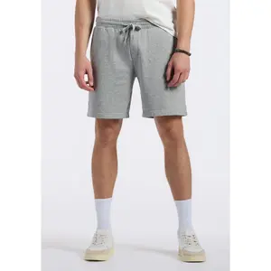 Hilston Men's Fleece Relaxed Shorts, Heather Grey - BM24536
