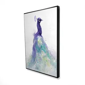 360 Stand 24x36 in. Abstract Water-Themed Peacock Motif Wall Photo Decor - Gift-Worthy Home Decor Poster & Print for Home Supplies, Decoration, Artwork, Artistic, Decorative Artwork
