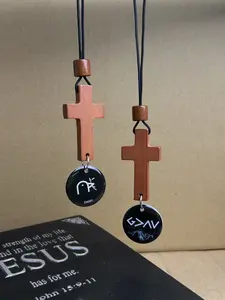 EWOPT Drive with God – Bible Verse Rearview Mirror Cross for Inspiration