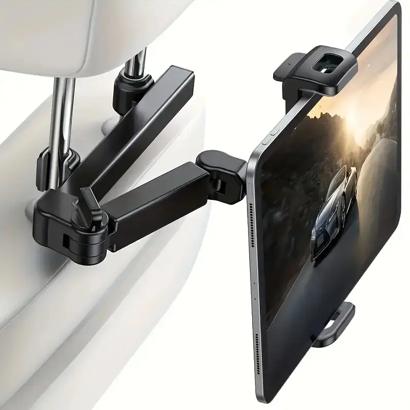 Car Tablet Holder, Phone holder for car, Compatible with Mobile Phone & Tablet,car mount Smartphone Durable Grip Installation Stand Plastic Adjustable