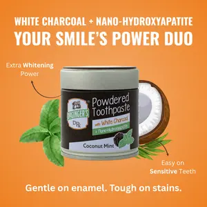 [ Free Expanding Floss included!] DR GINGER'S DRX Remineralizing Toothpaste with 10% Nano-Hydroxyapatite, Women's Toothpaste great for supporting a balanced PH Turmeric & Organic Coconut Bentonite Clay for Stronger Teeth & Whiter Smile Oral Health  Gentle