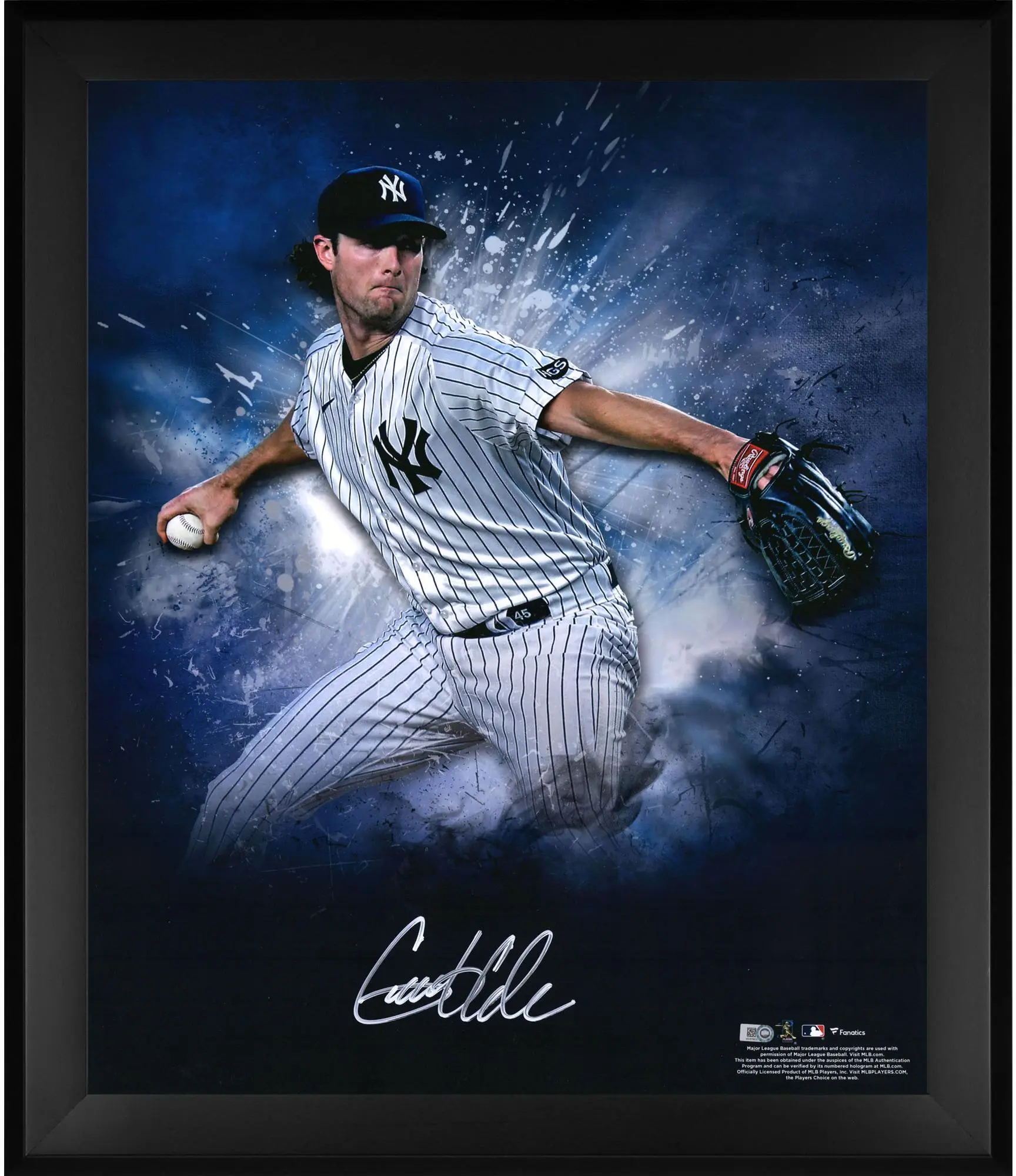 Gerrit Cole New York Yankees Framed Autographed 20" x 24" In Focus Photograph - Fanatics Authentic Certified