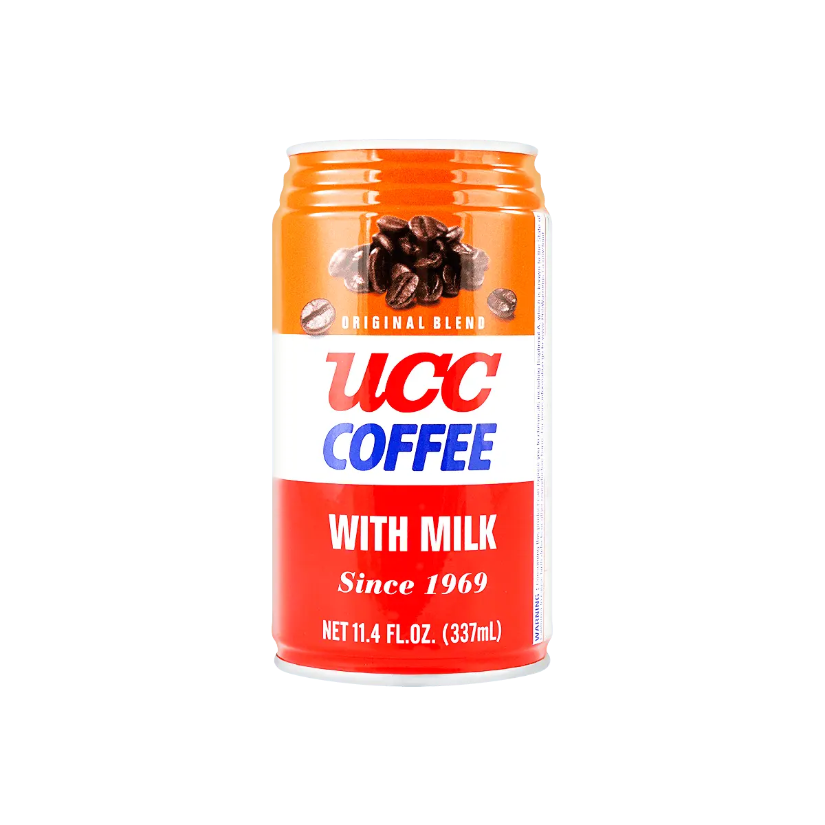 UCC The Blend 114 Original Milk Coffee, 337ml Canned Japanese Coffee Drink, Ready-to-Drink Iced Coffee for On-the-Go