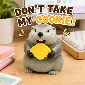 Screaming Groundhog Sound Toy | Hilarious Meme Prank Toy | Funny Animal Desk Decor