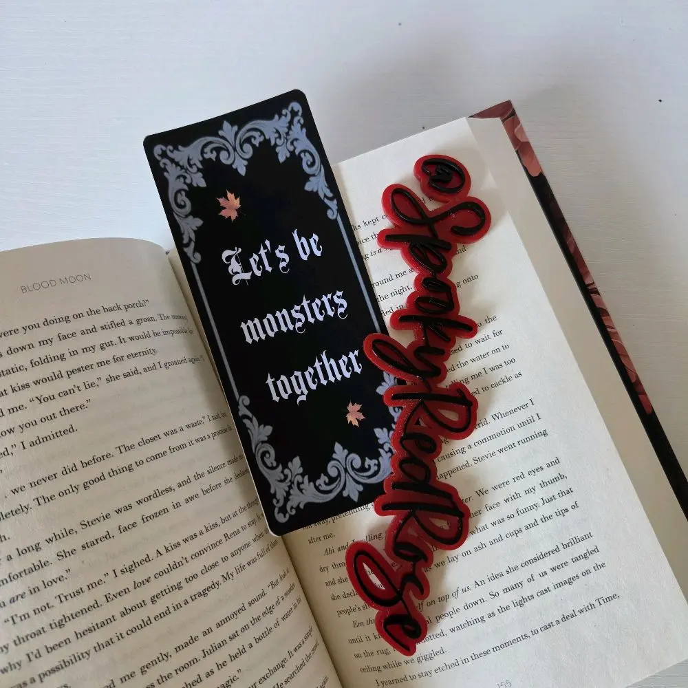 lets be monsters together bookmark horror