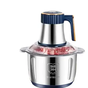5L Automatic Meat Grinder Stainless Steel Electric Food Crusher Vegetable Slicer Processor Chopper Cuisines Accessoires Tools