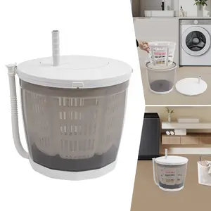2 in 1 Compact Washer & Spin Dryer Manual Operation, 4.4 lbs Capacity, Portable, for Home & Travel