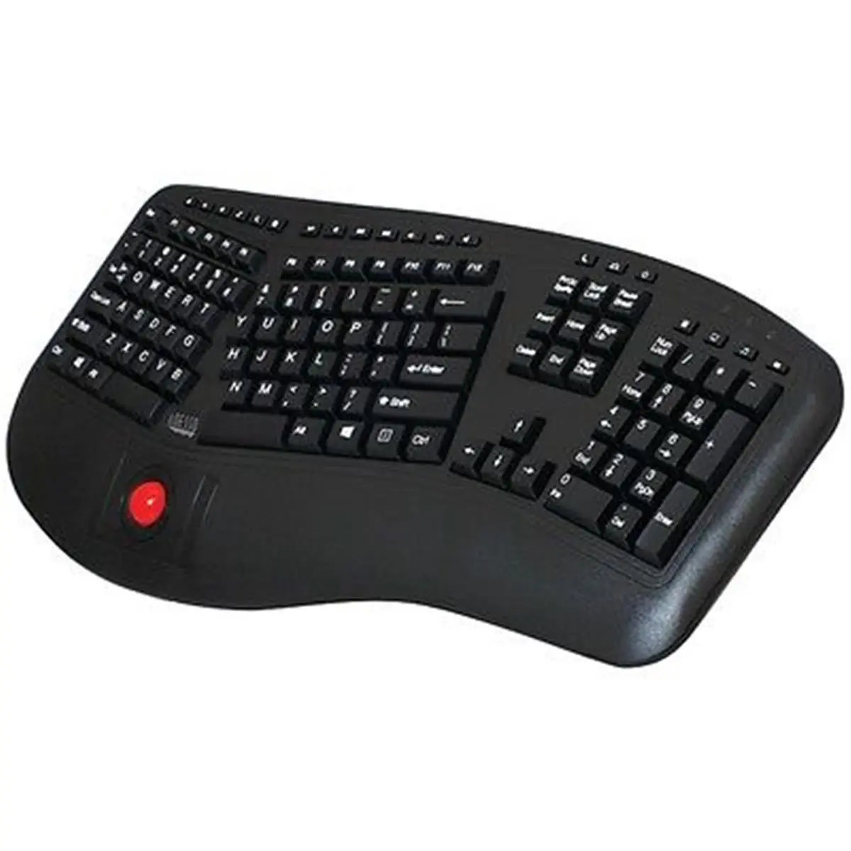 Adesso WKB-3500UB TruForm Wireless Ergonomic Media Keyboard & Mouse Combo - 800dpi, Contoured, Ergonomic Grip, Wireless Design