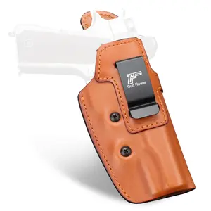 Full-Grain Leather IWB Holster – Fits Most 1911-Style Handguns with 5", 4.25", 4" – Compatible with Colt, Kimber, Tisas, S&W, Sig, Springfield, Ruger SR, Remington & More – Not for Optics or Lights