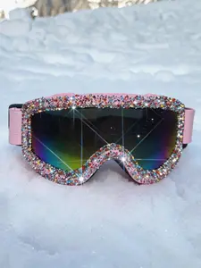 Sporty Skiing Goggles with Four Breathable Holes, Outdoor Windproof Goggles for Skiing, Motorcycle Riding, Skiing Accessories, Trendy Ski Goggles
