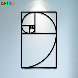 1pcRatio Metal Wall Art, Mathematical Statue Mural, Ideal Gift for New Year, Christmas, Geometry Enthusiasts, Rust-Resistant Metal Wall Decor Wall Sculptures, Perfect for Living Room Wall & Garden Fence, Unique Home Decor Accent