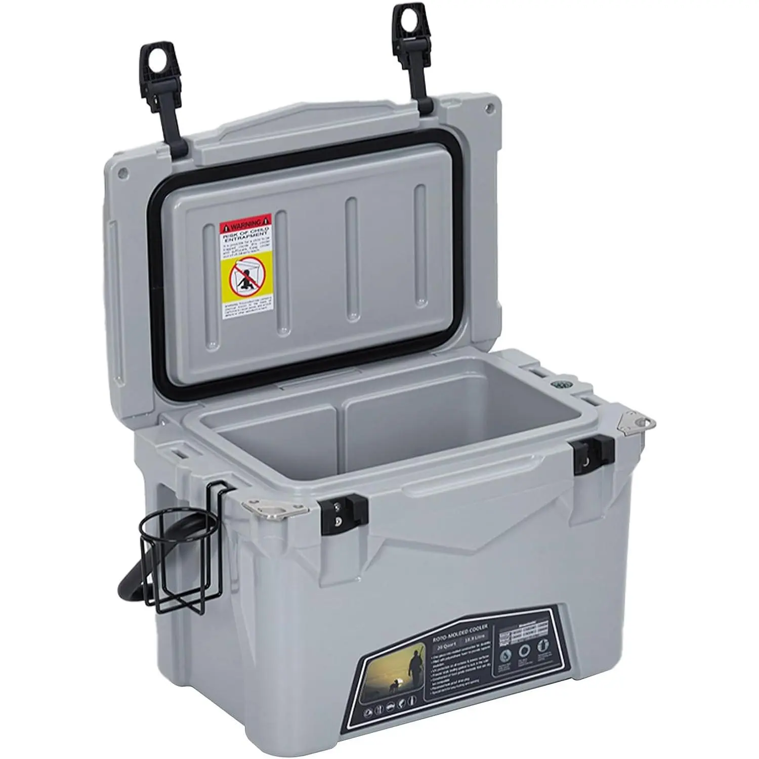 Cooler Box with Handles, Durable Cooling Box, Portable Ice Chest Cooler Box, for Travel Camping Picnic Outdoor