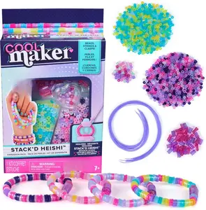Cool Maker, Stack’d Heishi Expansion Pack, Bracelet Making Kit with Over 1300 Beads for Bracelets, Makes 15, Arts and Crafts Kids Toys for Girls Ages 7 and up