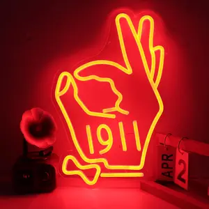 KAP Greek Letters Neon Sign for Wall Decor, Handmade Silicone LED Lights, Energy-Safe USB-Powered Strictly Tested Fraternity Birthday Gift, Novelty Lighting Item summerwins
