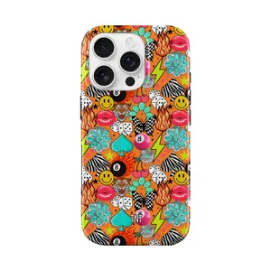 Preppy and Punchy Collage Tough Phone Case