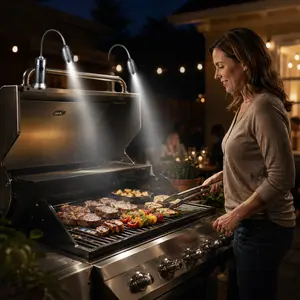 Magnetic Ultra-Bright Barbecue Grill Light with LED Lights - 1 Pair